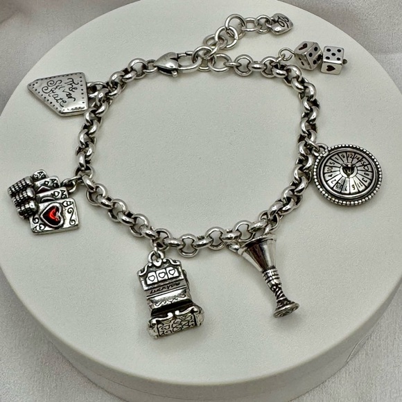 Brighton Jewelry - BRIGHTON NEVADA CASINO 🎲 6 CHARM BRACELET Las Vegas